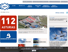 Tablet Screenshot of 112asturias.es